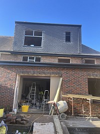 attic extension along with house extension